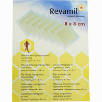 Revamil Wundkompresse 8x8cm mit Medizinischem Honig Verband 7 Stück