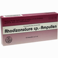 Rhodizonsäure Cp. Ampullen Injektionslösung 10 x 2 ml