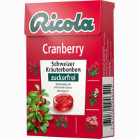 Ricola Cranberry Kräuterbonbons Ohne Zucker Box 50 g
