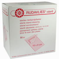 Rudavlies Steril 10cmx8cm Verbandpflaster 50 Stück