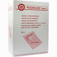 Rudavlies Steril 12cmx10cm Verbandpflaster 50 Stück