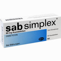 Sab Simplex 80mg Kautabletten 50 Stück
