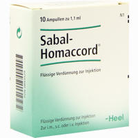 Sabal Homaccord Ampullen 10 Stück