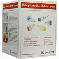 Safety- Lanzette 28g Mini Blau Einstechtiefe 1.6mm Lanzetten 200 Stück