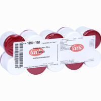 Salbenkruke Weiß 20gr Incl. Deckel Rot 10 Stück
