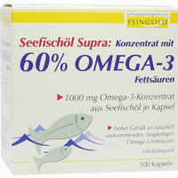 Seefischöl Supra mit 60% Omega- 3- Fettsäuren Weichkapseln 100 Stück