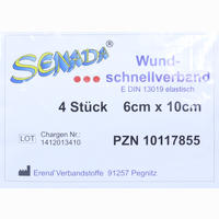 Senada Wundschnellverband 10x6cm 4 Stück
