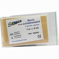 Senada Wundschnellverband 1m X 8cm Wasserfest 1 Stück