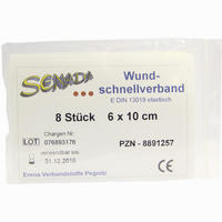 Senada Wundschnellverband 1m X 8cm Wasserfest 8 Stück