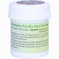 Sheabutter Bio Pur Aloe- Vera Unraffiniert 100 g