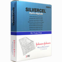 Silvercel Hydroalginat Verband 11x11cm Kompressen 10 Stück