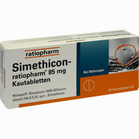 Simethicon- Ratiopharm 85mg Kautabletten 50 Stück