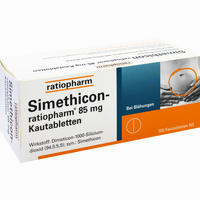 Simethicon- Ratiopharm 85mg Kautabletten 100 Stück