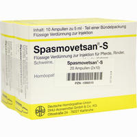 Spasmovetsan- S Vet. Injektionslösung 2 x 10 x 5 ml