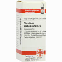 Strontium Carbonicum D30 Globuli 10 g