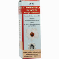 Strophanthus D4 Sanum Flüssige Verdünnung Tropfen 30 ml