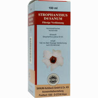 Strophanthus D4 Sanum Flüssige Verdünnung Tropfen 100 ml