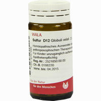 Sulfur D12 Globuli 20 g