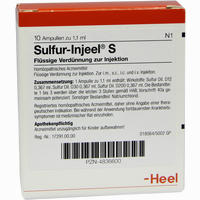 Sulfur- Injeel Ampullen 10 Stück