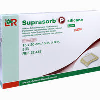 Suprasorb P Silicone Schaumverband 15x20cm Border 5 Stück