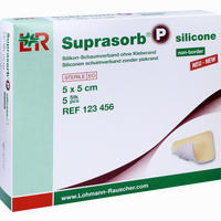 Suprasorb P Silicone Schaumverband 5x5cm Non Border 5 Stück