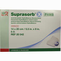 Suprasorb X + Phmb Hydrobalance Wundverand 14x20cm Verband 5 Stück