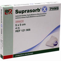 Suprasorb X + Phmb Hydrobalance- Wundverband 5x5cm 4 Stück