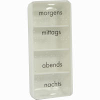Tablettendose Mo/Mi/Ab/Na mit Blindenschrift 1 Stück