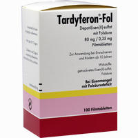 Tardyferon- Fol Depot- Eisen(ii)- Sulfat mit Folsäure Filmtabletten 100 Stück