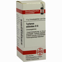 Tartarus Stibiatus D6 Globuli 10 g
