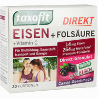 Taxofit Eisen + Folsäure Direktgranulat 20 Stück