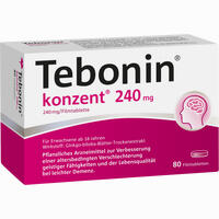 Tebonin Konzent 240mg Filmtabletten 80 Stück