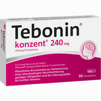 Tebonin Konzent 240mg Filmtabletten 30 Stück