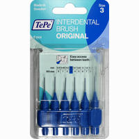 Tepe Id Bürste Blau 0.6mm Zahnbürste 6 Stück