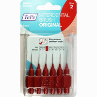 Tepe Interdentalbürste Rot 0.5mm Zahnbürste 6 Stück