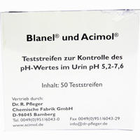 Teststreifenheft zur Bestimmung Des Ph- Wertes im Urin 50 Stück