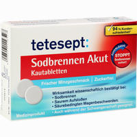 Tetesept Sodbrennen Akut Kautabletten 20 Stück