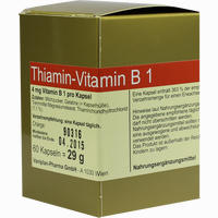 Thiamin Kapseln- Vitamin B1 60 Stück