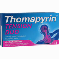 Thomapyrin Tension Duo 400 Mg/100 Mg Filmtabletten 18 Stück