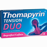 Thomapyrin Tension Duo 400 Mg/100mg Filmtabletten 6 Stück