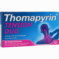 Thomapyrin Tension Duo 400 Mg/100mg Filmtabletten 12 Stück