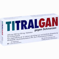 Titralgan gegen Schmerzen Tabletten 10 Stück