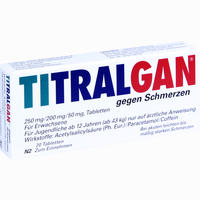Titralgan gegen Schmerzen Tabletten 20 Stück