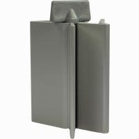 Tubenauspresser Aluminium Eloxiert Silberfarben 1 Stück