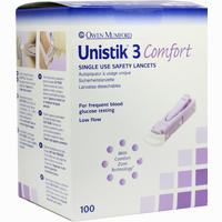 Unistik 3 Comfort Lanzetten 100 Stück