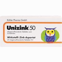 Abbildung von Unizink 50 Tabletten 20 Stück