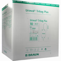Urimed Tribag Plus Urin- Beinbeutel 500ml Steril20cm 10 Stück