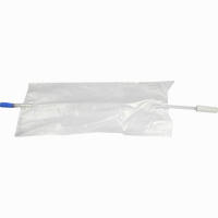 Urinbeinbeutel 750ml mit Geradem Ansatz Rückflussventil + Ablauf 750 ml