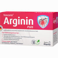 Vascorin Arginin Plus Kapseln 120 Stück