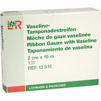 Vaseline Tamponadestreifen 10mx2cm 1 Stück